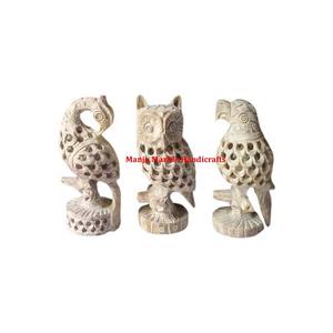 Escultura de animal tallada de esteatita de diseño clásico superior con diseño pulido natural para artículos de decoración del hogar - Product Image 4