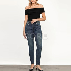 Top tendance nouveauté coupe haute femmes jean pantalon 2025 meilleure vente coupe haute femmes jean pantalon - Product Image 5