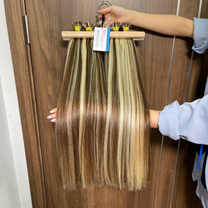 Mejor precio 100% hueso vietnamita recto punta plana Piano Color extensiones de cabello estilo - Product Image 5