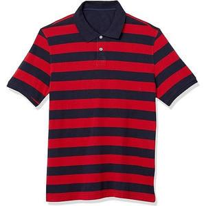 เสื้อกอล์ฟแขนสั้นผู้ชาย ผ้าฝ้ายถัก 100% หนานุ่ม น้ำหนักมาก GSM สั่งทำโลโก้ได้ตามต้องการ ขายส่ง - Product Image 3