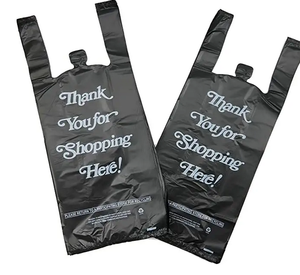 BUEN PRECIO, embalaje personalizado de alta calidad, bolsas de plástico para camisetas recicladas, chaleco de plástico para supermercado, bolsas para camisetas, bolsa de compras - Product Image 5