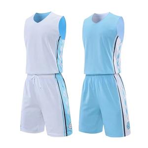 Maillot de football Maillot de basket-ball double face Ensemble uniforme de basket-ball inversé Hommes Costume de sport imprimé des deux côtés CHEMISE d'entraînement - Product Image 4