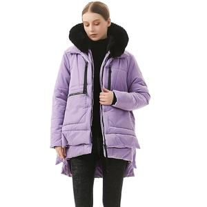 Parka Larga de Invierno para Mujer, Impermeable, Cortavientos, Reversible, Acolchada, con Forro Polar, Capucha, Transpirable, Talla Grande, Cálida - Product Image 2