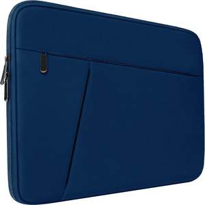 15.6 Inch Polyester <b>Laptop</b> Sleeve Shockproof Protective with Front Pocket Crossbody Carry Bag Zipper Closure Handbag Style - Product Image 1