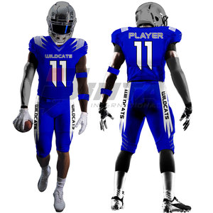 Uniforme de Fútbol Americano Personalizado de Tela 100% Poliéster Transpirable, Alto Rendimiento, para Todas las Temporadas, Personalizado para Equipos - Product Image 2