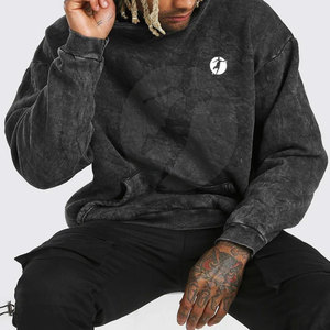 Algodón Poliéster Hecho Sudaderas con capucha de lavado ácido de alta calidad Adultos Ropa al aire libre Hombres Sudaderas con capucha de lavado ácido - Product Image 4
