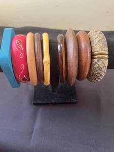 กำไลข้อมือไม้ดีไซน์ไม่เหมือนใครมีความรับผิดชอบกำไลข้อมือไม้กำไลข้อมือทำด้วยมือกำไลข้อมือไม้ขนาดตามสั่ง - Product Image 4