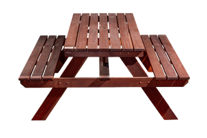 Meilleures ventes : Table de salle à manger d'extérieur en bois massif de Melaleuca de haute qualité pour ferme, jardin, parc, villa, hôtel, cour, école, salon - Product Image 5