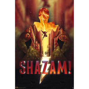 DC Comics Shazam! Fury of the Gods <b>Poster</b> Modern Design Style Made of Paper for Wall Usage - Product Image 1