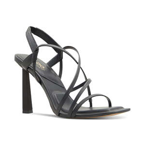 Sandali con zeppa neri da donna Aldo Amilia con cinturini, taglia 7, punta aperta, allacciati, alla moda, con soletta in TPU - Product Image 4