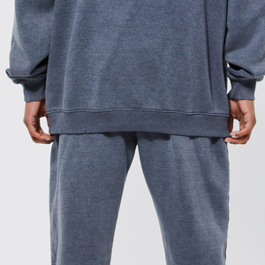 Unique Design Best Selling Custom Unisex Solid Casual Acid Washed <b>Tracksuit</b> Set Full Customization Wholesale Workout Gear Winter - Product Image 5