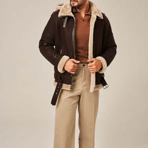 Colección de invierno de estilo más popular, chaqueta de piel de oveja, totalmente personalizada, chaqueta de piel sintética para hombre con gran personalidad - Product Image 5