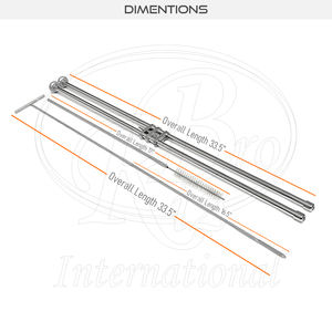 ชุดอุปกรณ์ถอดทารกในครรภ์แบบถอดประกอบได้ ยี่ห้อ Embryotome Thygesen Fetatome ทำจากสแตนเลส สำหรับกรณีคลอดยาก ชุดสำหรับการกำจัดทารกในครรภ์ที่ตายในครรภ์ ชุดสำหรับการกำจัดลูกวัวที่ตาย - Product Image 4