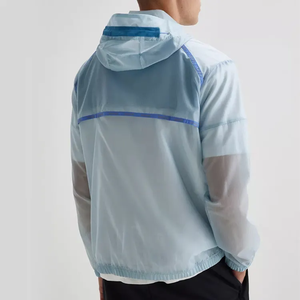 แจ็กเก็ตกันลมสะท้อนแสงทำจากโพลีเอสเตอร์สำหรับผู้ชายเสื้อกันลมกันน้ำย้อนยุคแนววินเทจแจ็คเก็ตกีฬากลางแจ้งขนาดพิเศษสำหรับผู้ชาย - Product Image 4