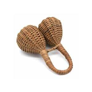 Juguetes de Instrumentos Tradicionales de Ratán Ecológico, Doble Sonajero, Hechos a Mano, para Bebés y Niños, Venta al por Mayor desde Vietnam - Product Image 1