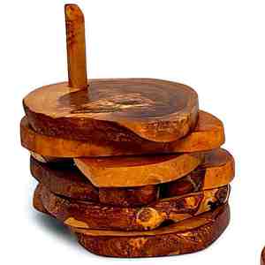 custom High quality square Acacia <b>Wood</b> Marble <b>Coasters</b> with Acacia <b>Wood</b> <b>coaster</b> accessories handmade - Product Image 6