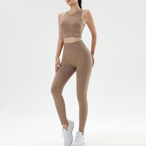 Traje de fitness para mujer, traje de yoga, ejercicio, sujetador de yoga, ejercicio, pantalones ajustados de cintura alta, traje para correr, secado rápido - Product Image 6