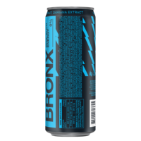Boisson énergisante au ginseng Bronx sans alcool, canette de 0,33 L, saveur originale