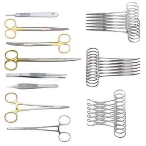 Kit chirurgical vétérinaire manuel en acier inoxydable avec stérilisation, ensemble d'instruments de chirurgie générale de haute qualité, certifié CE - Product Image 4