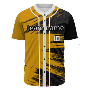 Maillot de baseball unisexe personnalisable, imprimé par transfert thermique, design de personnage, respirant, évacuant l'humidité, tissu 100% polyester - Product Image 5
