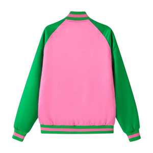 Sudadera con Capucha Rosa AKA Unisex, Sudadera con Letras Griegas Bordadas, Felpa Suave, Estilo Casual Urbano, Ajuste Cómodo - Product Image 2