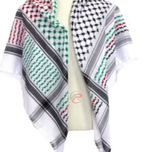 Ready Stock Palestine Hijab Print Keffiyeh Head <b>Scarf</b> Black White Shemagh Kuffiyeh Yashmagh Kufiya <b>Scarf</b> with Digital Printing - Product Image 2