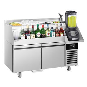 Station de cocktails / Comptoir de bar commercial - 1200 mm - 150 L - 2 tiroirs - Prise 13A - Product Image 3