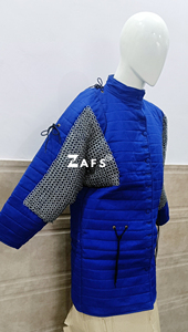 Abrigo Medieval Gambeson con Chianmail Manga Larga Hahistorical Armor Chaqueta de Protección Acolchada Gruesa para Hombres Precios Al por Mayor - Product Image 2