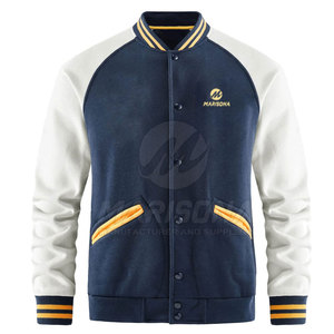 Blouson d'hiver léger pour homme, style Letterman, sur mesure, col montant, logo frontal, respirant, 100 % coton, haute qualité, 2025 - Product Image 1