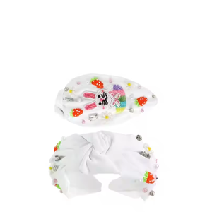 Bandeau de Pâques élégant fait à la main, accessoire de cheveux à nœud supérieur perlé, parfait pour les célébrations - Product Image 5