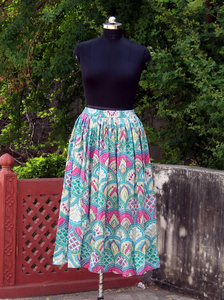 Wholesale 100% Cotton Fabric Long <b>Skirt</b> for Women's Clothing, Handmade Vintage Style <b>Skirt</b> Dress - Product Image 5