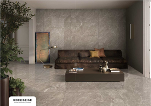 Baldosas de porcelana beige Rock 600X1200 para decoración de dormitorio y habitación amorosa - Product Image 3
