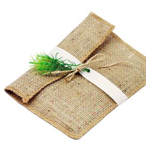 Enveloppe en jute pour cadeaux sac recyclable réutilisable et biodégradable fabriqué avec un matériau de haute qualité avec un design de taille personnalisée - Product Image 1