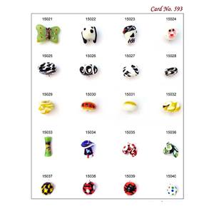 Beau nouveau design unique fait à la main au chalumeau perles de verre décoratives fantaisie pour la fabrication de bijoux disponibles au prix de gros - Product Image 6