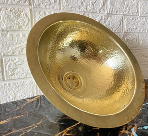 ผู้ผลิตและผู้ส่งออกอ่างล้างจานโลหะเคลือบทองโบราณ ผู้ส่งออกอ่างล้างจานโลหะตกแต่งทำมือขายส่ง - Product Image 4