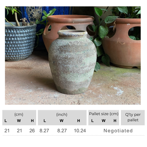 กระถางดอกไม้เซรามิกเคลือบกลางแจ้งแบบคลาสสิกพร้อมรูระบายน้ำ-เป็นมิตรกับสิ่งแวดล้อมทนทานเสียงเครื่องปั้นดินเผาทำด้วยมือสำหรับใช้ในบ้านและสวน - Product Image 2