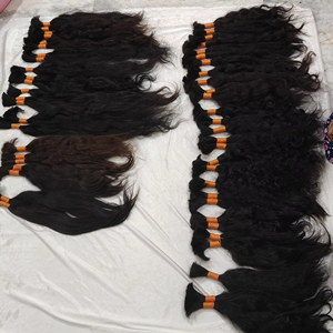 Pelo a granel Remy indio virgen joven puro al por mayor que teje pelo crudo natural ondulado mechones sin procesamiento químico pelo trenzado - Product Image 6