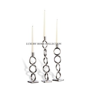 Juego de 4 candelabros de iluminación de Color blanco de Metal para decoración de mesa, diseño maravilloso, candelabro único de venta superior - Product Image 3