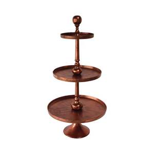 Gold Plated Finishing Hot Selling 2 <b>Tier</b> <b>Cake</b> <b>Stands</b> Cup <b>Stand</b> Dessert Display Tray for Wedding Birthday Party Metal - Product Image 5