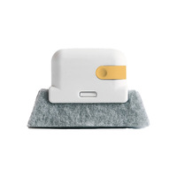 Brosse de nettoyage créative 2-en-1 pour rainures de fenêtre, nettoyeur de fentes de fenêtre de cuisine avec poignée
