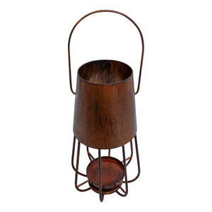 Vente chaude croix-anneau bougie lanterne luxe minimaliste or brossé pour la décoration de la maison pour Noël autres occasions expédiées - Product Image 6