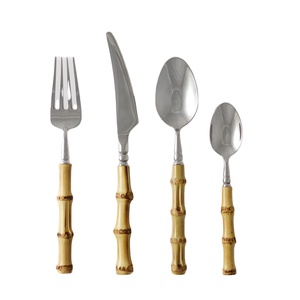 Manufactured and Supplier Latest Sets of 4 For Cutlery For Table Decoration Eco Friendly For Hotel And Restaurants Metal <b>Flatwar</b> - Product Image 1