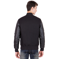 Blouson universitaire décontracté personnalisé pour homme, en polaire respirante, chauffant pour l'hiver, confortable, à manches standard et longueur normale