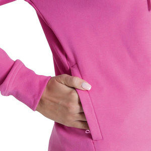 เสื้อฮู้ดแขนยาวสำหรับผู้หญิง, สินค้ามาใหม่เสื้อฮู้ดสีพื้นใส่ได้พอดีมีเชือกรูด - Product Image 3