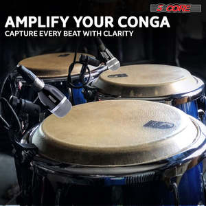 5 Core Conga Mic Snare Tom Microphone Drum Kit <b>Condenser</b> XLR Instrument Mics - Product Image 3