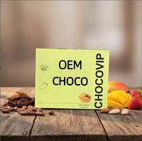 VENTE FLASH - Emballage avec RHINO CHOCO VIP au goût mangue - CHOCOLAT, boîte jaune haut de gamme pour chocolat VIP pour les fournisseurs