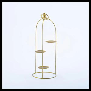 Portavelas de metal decorativo para Decoración de mesa Ramadan Kareem y celebración del hogar Eid Mubarak Portavelas de metal artístico - Product Image 3