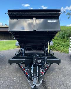 Remorque à benne basculante de ferme de 10 tonnes à tracteur unique avec moteur et engrenage pour une utilisation agricole. - Product Image 3