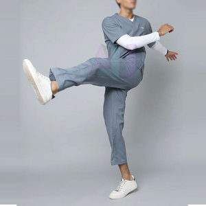 Ensemble de Blouse et Pantalon en Coton Classique, Tissu Lisse, Dernier Design, Matière Anti-Décoloration, Léger, Écologique, Pour Usage Hospitalier - Product Image 5