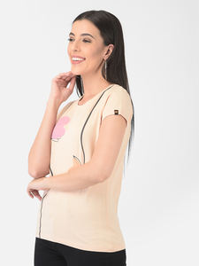 Venta al por mayor de camisetas de algodón 95% para mujer, Top elástico para mujer, ropa informal de manga corta para la temporada de primavera hecha en la India 2025 - Product Image 4